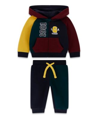 Baby Boys' Long-Sleeve Zip-Up Sweatshirt and Sweatpant, 2-Piece Set