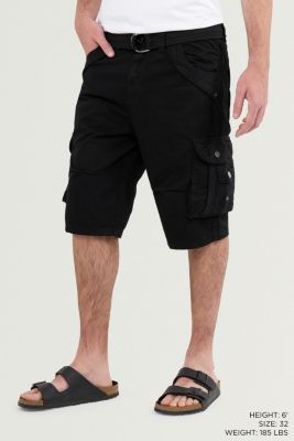 Men's Cargo Shorts Camo & Solid Colors 12.5" Inseam Knee Length Classic Fit Multi Pocket