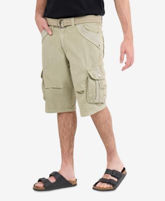 Men's Cargo Shorts Camo & Solid Colors 12.5" Inseam Knee Length Classic Fit Multi Pocket