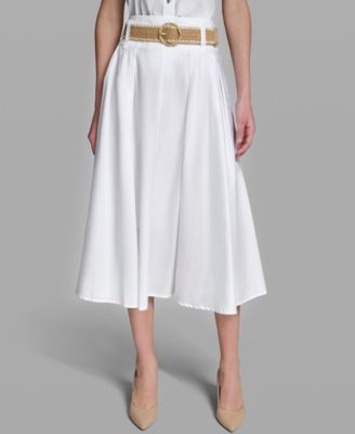 Women's Pleated Long Midi Skirt