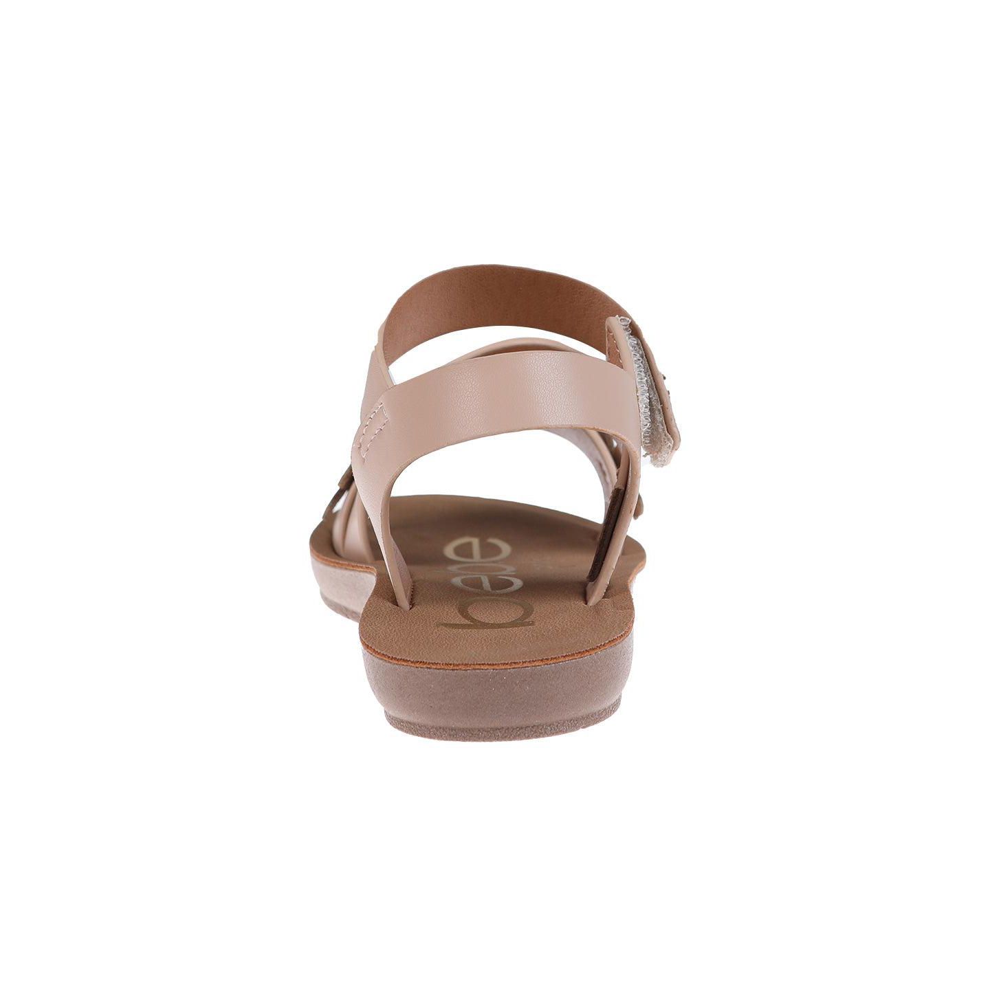 Сандалии Bebe Sandals - Cute Flat Adjustable Summer Strappy Sandals для девочек, цвет: Рыжевато-коричневый — фото 3