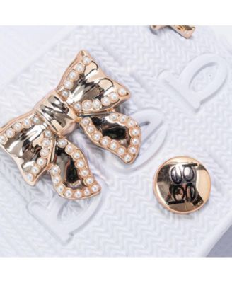 Girls EVA Slide – Lightweight Comfy Slide Sandals with Metal Charms