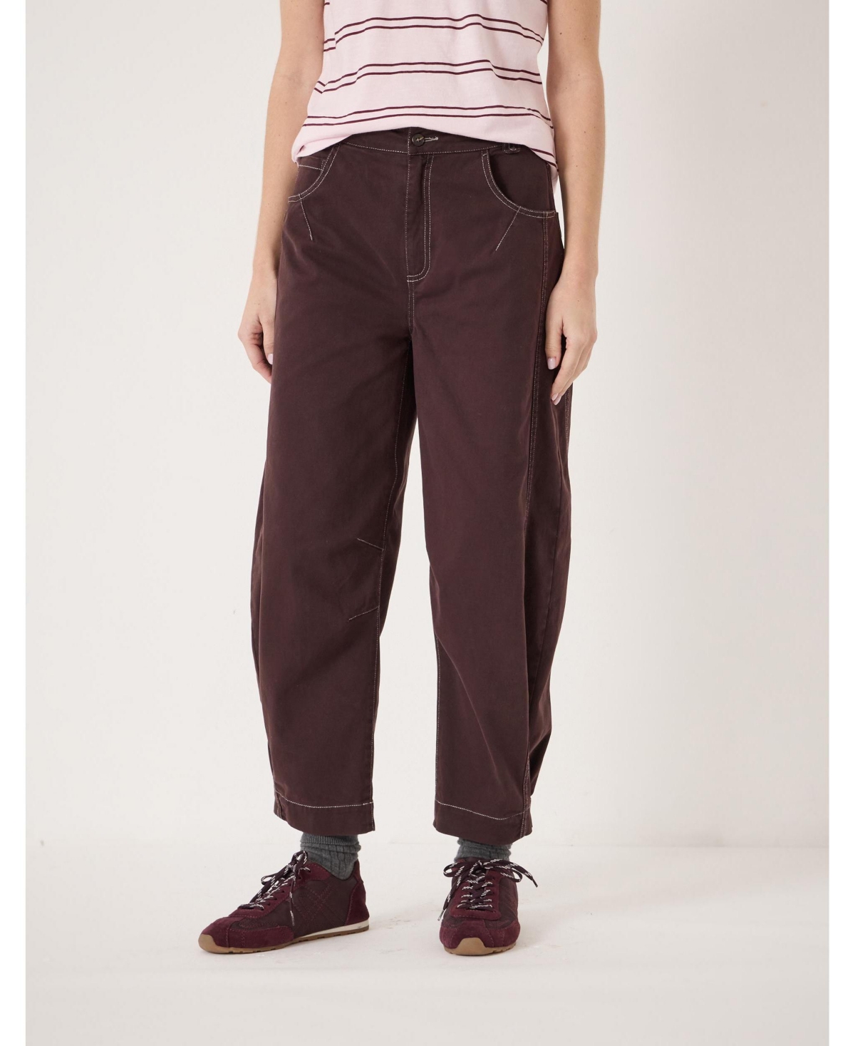 Hush Women's Bryce Seam Detail Barrel Leg Trousers