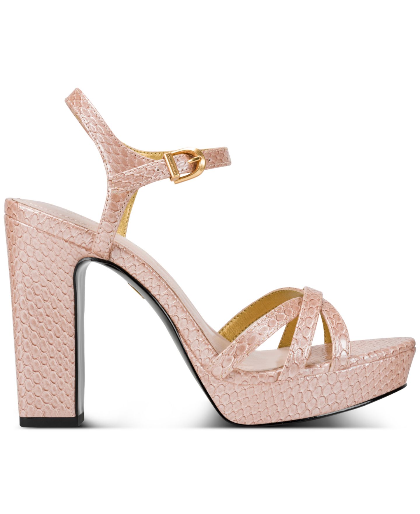 Женские сандалии Donna Karan New York Spencer Platform Dress Sandals, цвет: Снежный пудровый — фото 2
