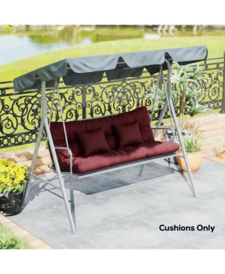 Indoor Outdoor Chair Cushions with Back, Pillows