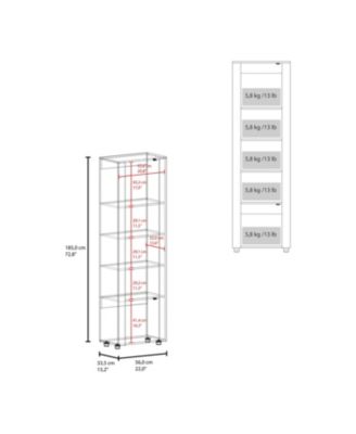 Liora Vertical Cabinet with Doors for Practical Home Organization