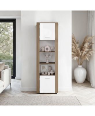 Liora Vertical Cabinet with Doors for Practical Home Organization