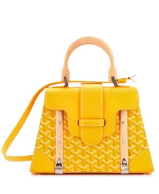 PM Saigon Top Handle Bag Coated Canvas with Leather