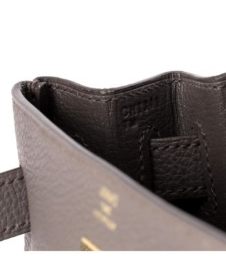 Kelly 28 Handbag Grey Togo with Gold Hardware