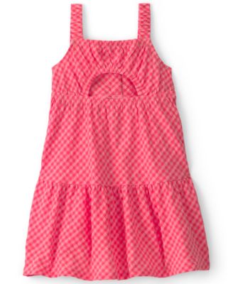 Girls' 2T-5T Gingham Tiered Dress