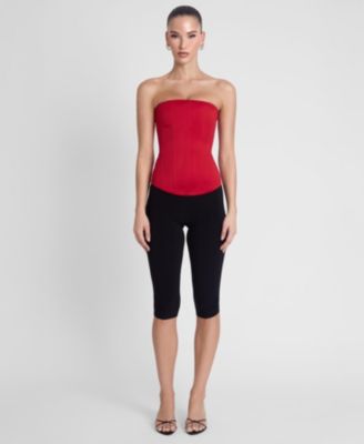 Women's Sphynx Satin Corset Top