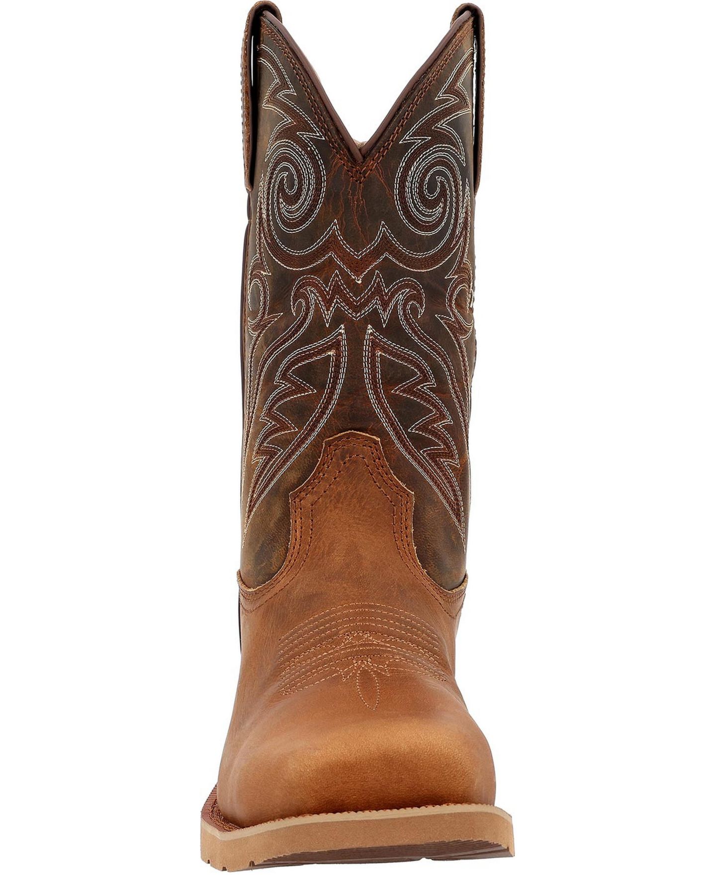 Мужские ботинки ROCKY MonoCrepe 12" Steel Toe Western Boot, цвет: Табачный — фото 9
