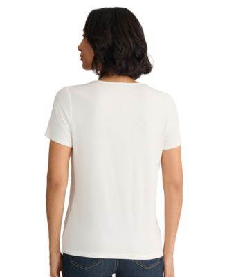 Petite Crewneck Short-Sleeve Graphic T-Shirt