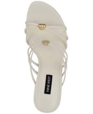 Women's Grece Strappy Slip-On Kitten Heel Dress Sandals