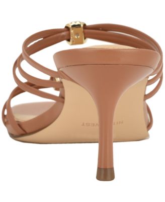 Women's Grece Strappy Slip-On Kitten Heel Dress Sandals