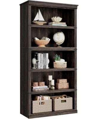 Tier Farmhouse Bookcase 67.4" Tall Wooden Storage Shelf for Home Office