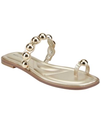 Women's Zaby Ornamented Toe Ring Flat Sandals