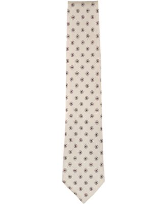 Men's Spaced Floral Pattern Tie