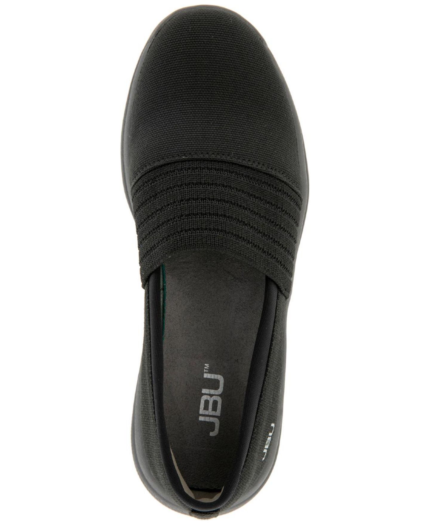 Женские балетки JBU Taya Casual Slip-On Flats, цвет: Чёрный — фото 5