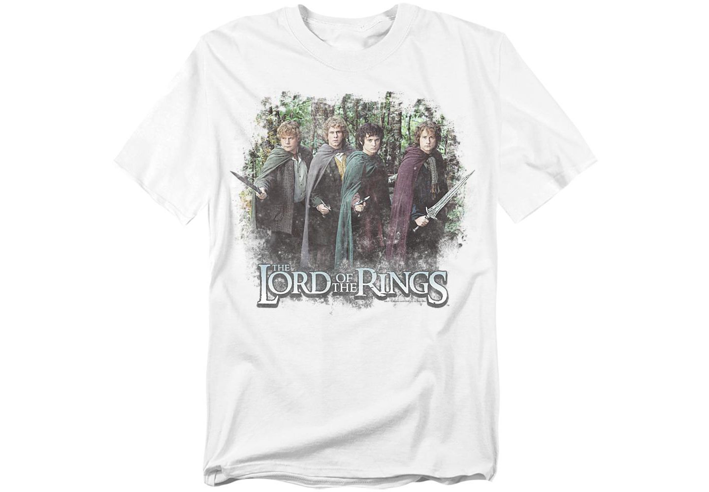 Мужская футболка Lord Of The Rings Vintage Hobbits, цвет: Белый — фото 1