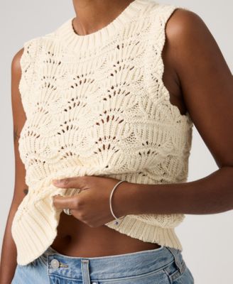 Women's Sleeveless Crochet Tank Top