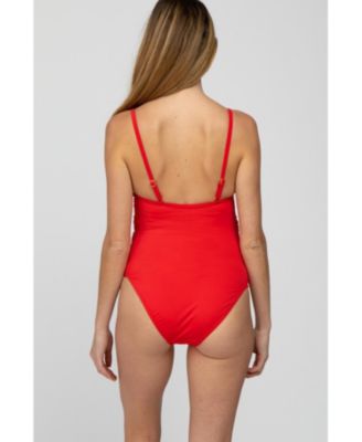 Maternity Smocked One-Piece Swimsuit
