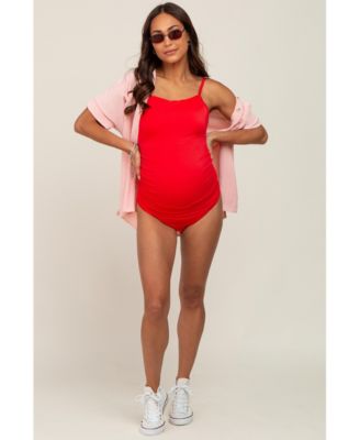 Maternity Smocked One-Piece Swimsuit