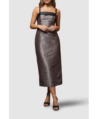 Women's Muse Beaded Sequin Midi Dress