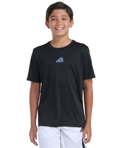 Футболки adidas Short-Sleeve T-Shirts для мальчиков, цвет: Чёрный