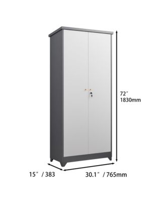 Outdoor Waterproof Storage Cabinet with Shelves