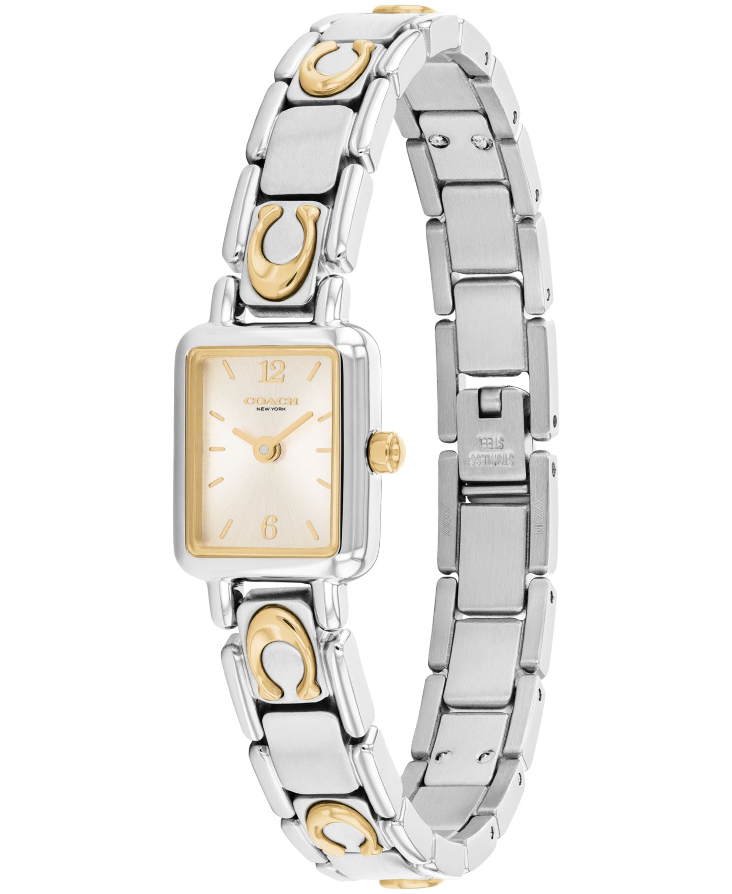 Женские часы COACH Mara Two Tone Stainless Steel Bracelet Watch, 15.5mm — фото 2