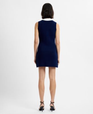 Women's Collared Neck Mini Dress