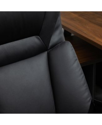 Big and Tall Executive Office Chair w/ PU Leather Fabric, Wheel