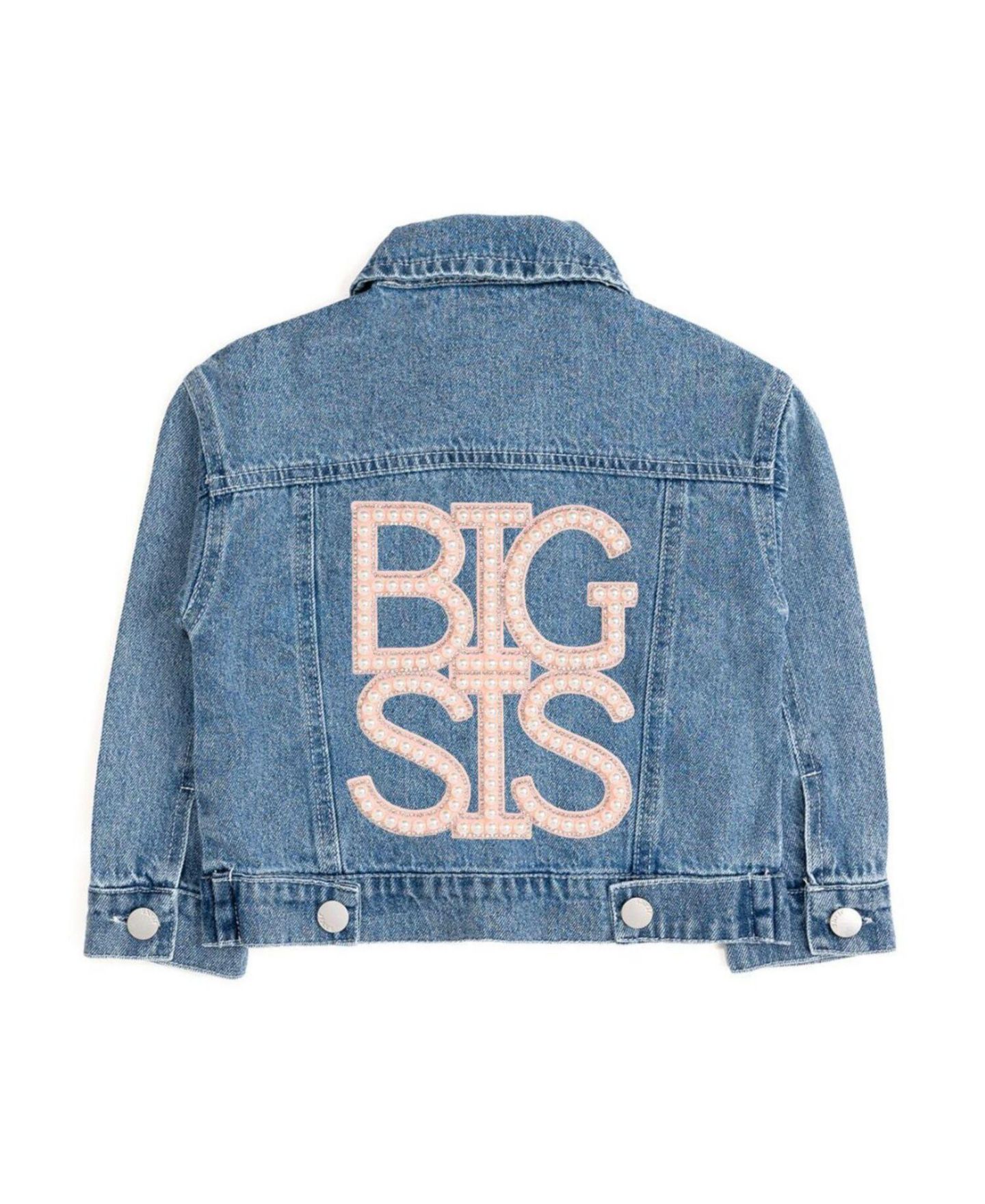 Куртка Sweet Wink Big Sis Pearl Patch Denim для девочек, цвет: Джинсовый — фото 1