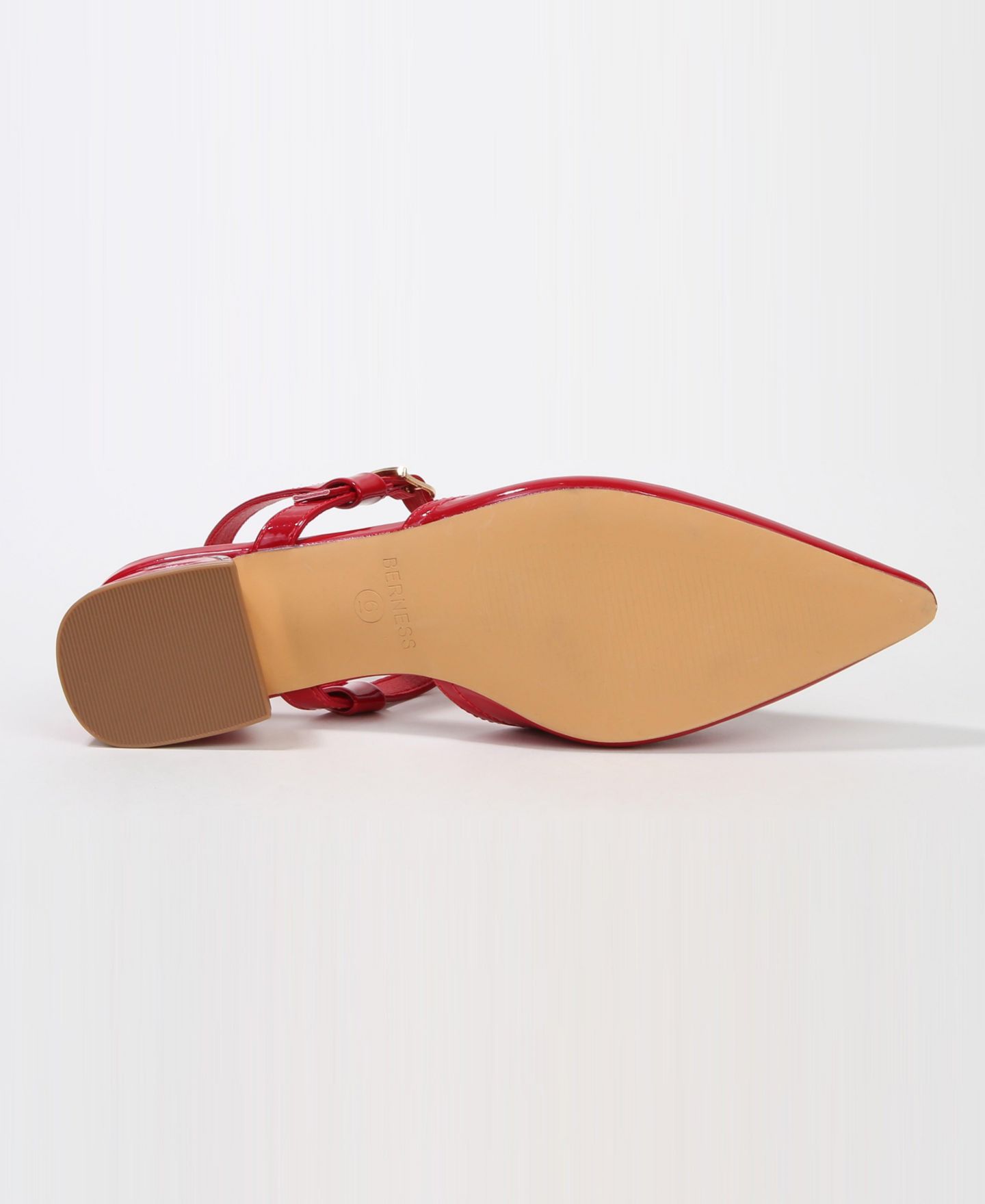 BERNESS Women's Cristian T-Strap Slingbacks, цвет: Красный — фото 5