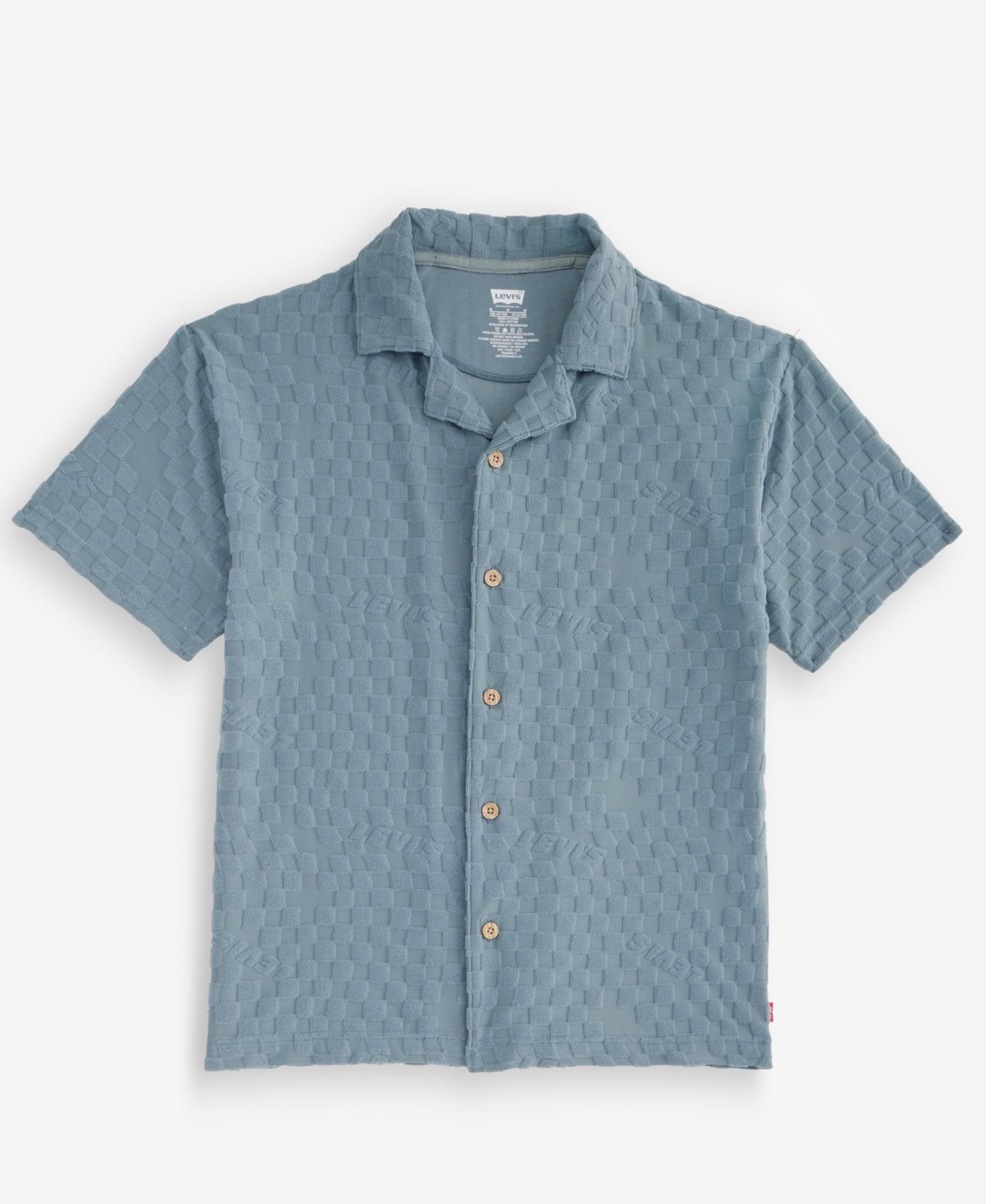 Рубашка Levi's Knit Camp Short-Sleeve для мальчиков, цвет: Lead — фото 3