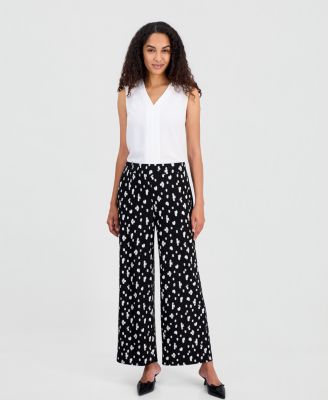 Women's Printed Wide-Leg Pants