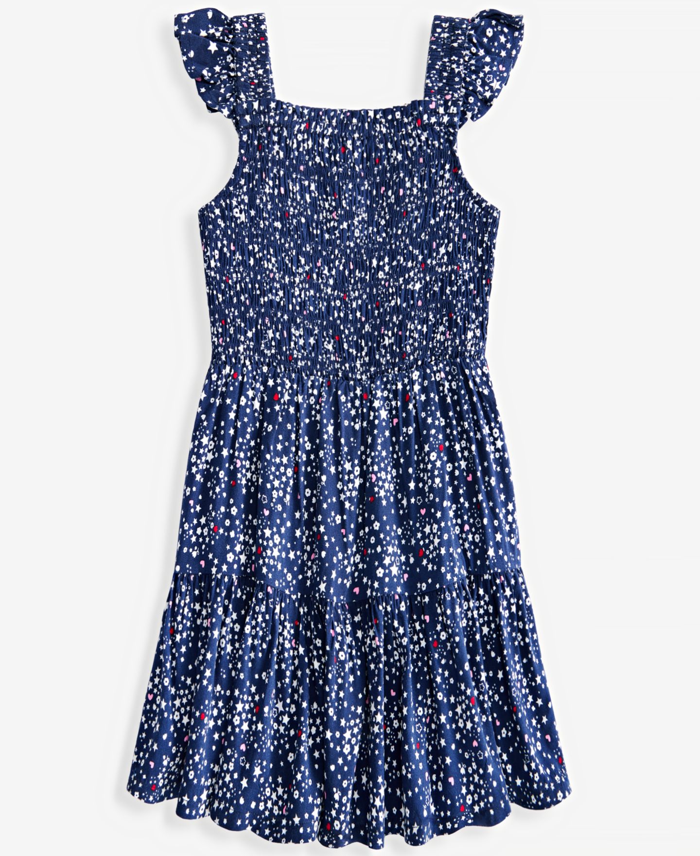Платье Epic Threads Ditsy-Print Dress для девочек-малышей, цвет: Синий — фото 2