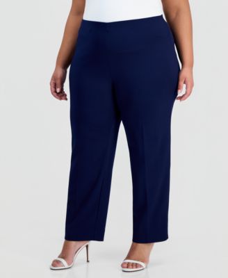 Plus Size Hollywood Slim-Fit Ankle Pants