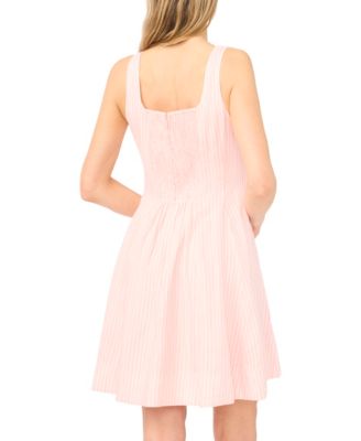Women's Sleeveless Back Smocked Short Dress