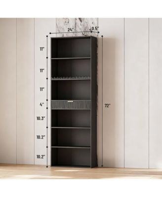 72" Tall 7-Tier Display Organizer with Anti-Tip Kit for Home Decor