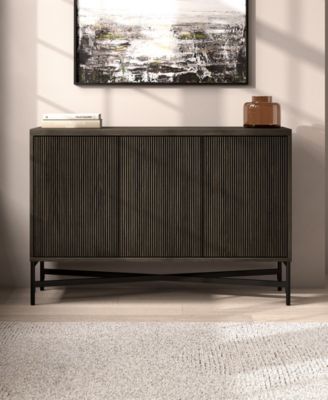 Brighton 48" Wide Rectangular Fluted Buffet Table