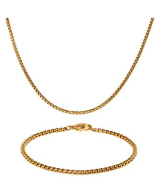 Men s Rope Chain Necklace & Bracelet Set