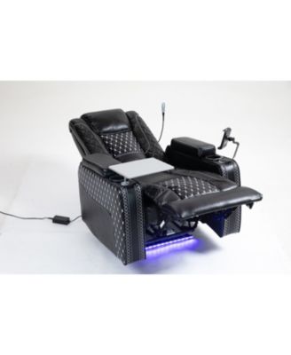 Power Zero Gravity Recliner with Multifunctional Features - Storage Armrest & Cup Holder - Laptop Table & Phone Holder- Reading Light