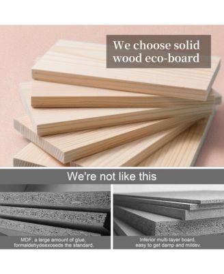 360° Rotating Full Length Mirror, Solid Wood Freestanding Coat Rack with Storage Hanger, Open Shelves for Living Room and Cloakroom