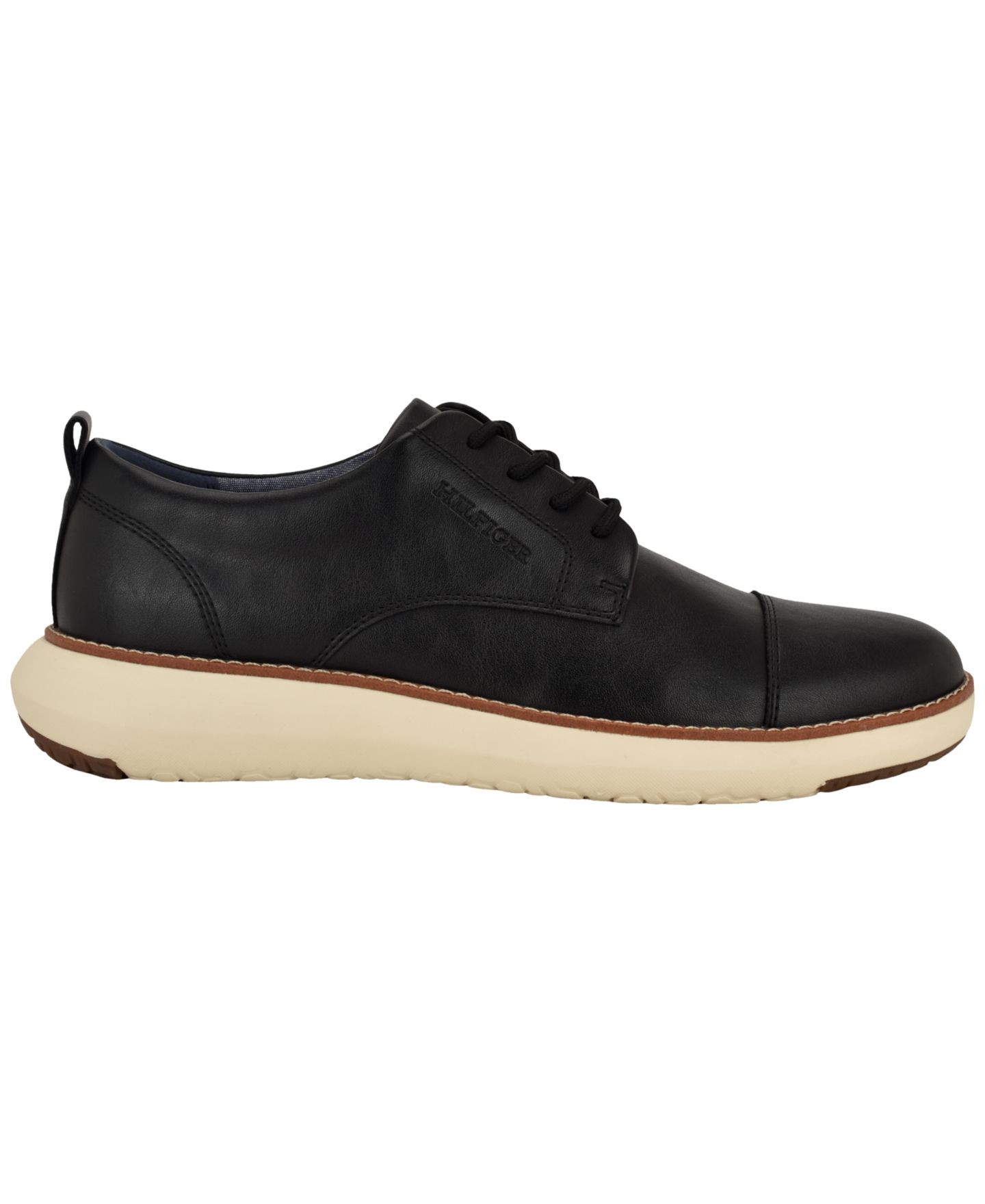 Обувь Tommy Hilfiger Men's Fader Dress Casual Oxford Shoes, цвет: Чёрный — фото 2