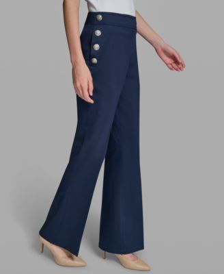 Petite Mid-Rise Sailor Pants