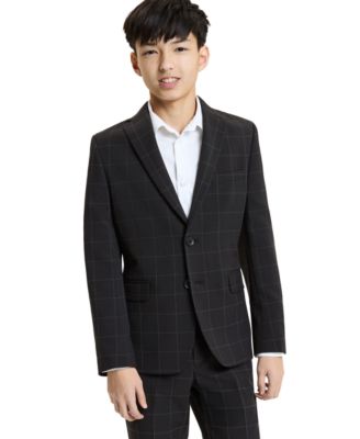 Boys' 8-20 Button Front Jacket and Pants, 2-Piece Set