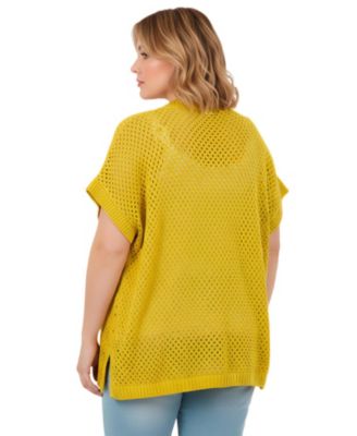 Women's Short Sleeve Button Front Cardigan