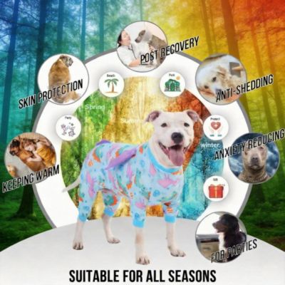 Cotton Polyester Calming Dog Onesie for All Seasons - Stress Relief, Comfort, and Easy Care